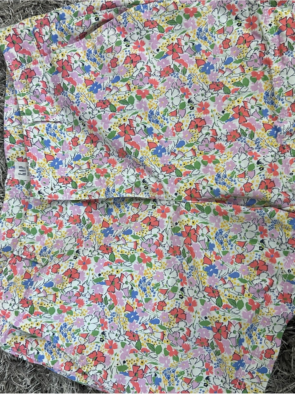 GAP Bright Floral Cotton Pillowcase Pair - Pink, Red, Blue, Yellow, Green